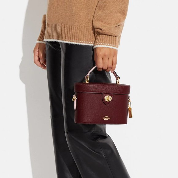 🍒Coach Kay Crossbody With Glitter Black Cherry - Picture 6 of 13